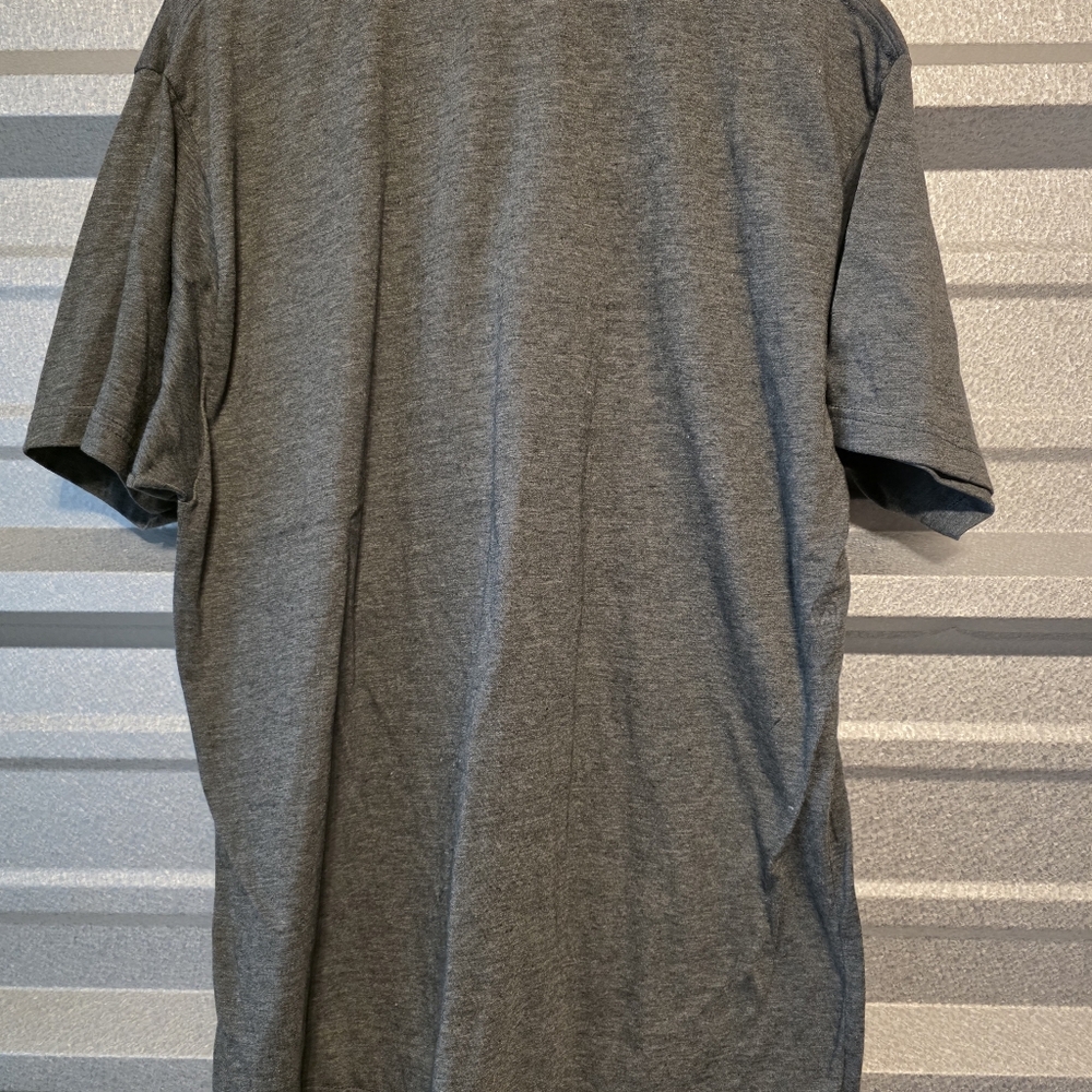 Tultex Gray Graphic Tee with Bold Design - Picture 3 of 4